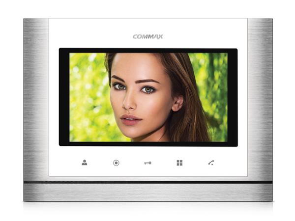 COMMAX CDV-70M bílý - videotelefon 7", CVBS, handsfree, 2 vst. verze 230Vac (0108-623)