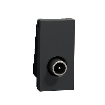 SCHNEIDER Unica NU346154 - Zásuvka TV individuální 1,5 dB, 1M, antracitová