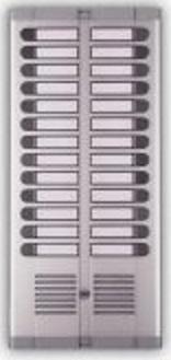 URMET 925/228 Tlačítkový panel s prostorem pro hlasovou jednotku, 28 tlačítek, 2 sloupce