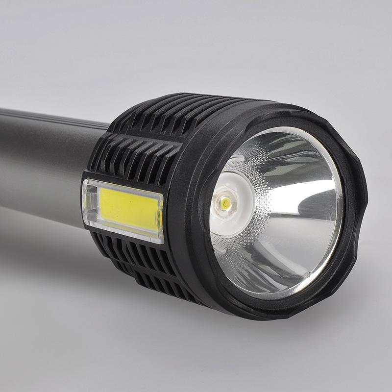 Solight LED ruční nabíjecí svítilna, 150+150lm, Li-Ion, USB