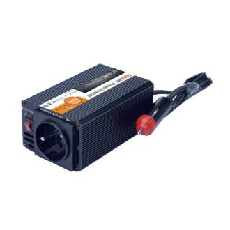 Solight invertor 12V, USB 500mA, kovový, černý, max. zatížení: 200W