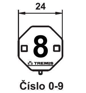 TREMIS VS035 - Štítek označení hromosvodu č. 8, plast