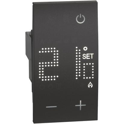 BTICINO Living Now KG4441 - Pokojový termostat, napáj 230V, 2M, černý