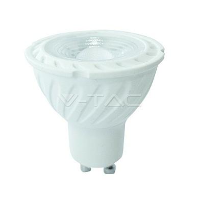 LED Spotlight SAMSUNG CHIP - GU10 6.5W  Ripple Plastic 110° 4000K,  VT-247