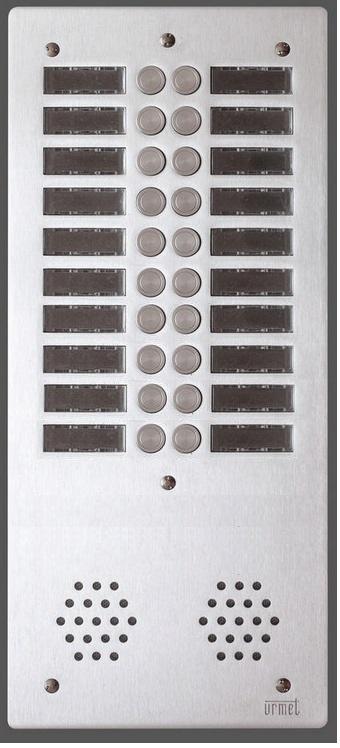 URMET AV2020P Vandalizmu odolný tlačítkový panel, 20 tlačítek, 2 sloupce