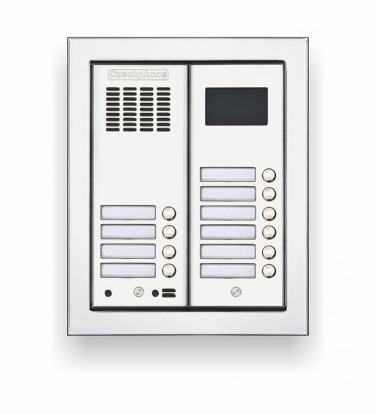 CZECHPHONE 4004005190-Zvonkové tablo DUO Standard: 10 tlačítek+RFID 125kHz(BIS)(2M)-do rámu