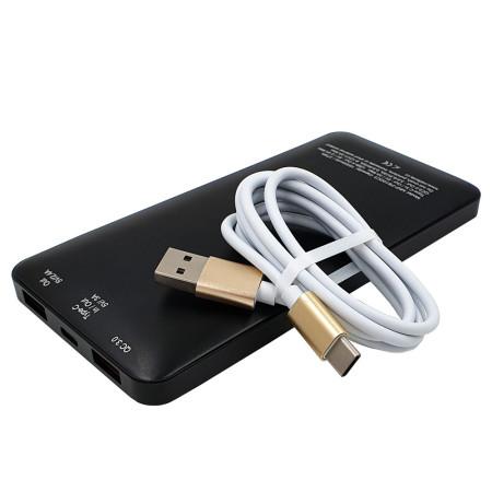 MKF-PB10QC3 ALU - Powerbanka, USB C, USB 5V/2,4A, USB QC3.0, 10000mAh
