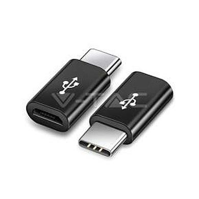 Micro USB To Type C Adaptor Black , VT-5149