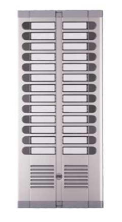 URMET 925/226 - Tlačítkový panel s prostorem pro hlasovou jednotku, 26 tlačítek, 2 sloupce