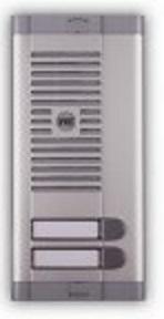 URMET 925/102 Tlačítkový panel s prostorem pro hlasovou jednotku, 2 tlačítka, 1 sloupec