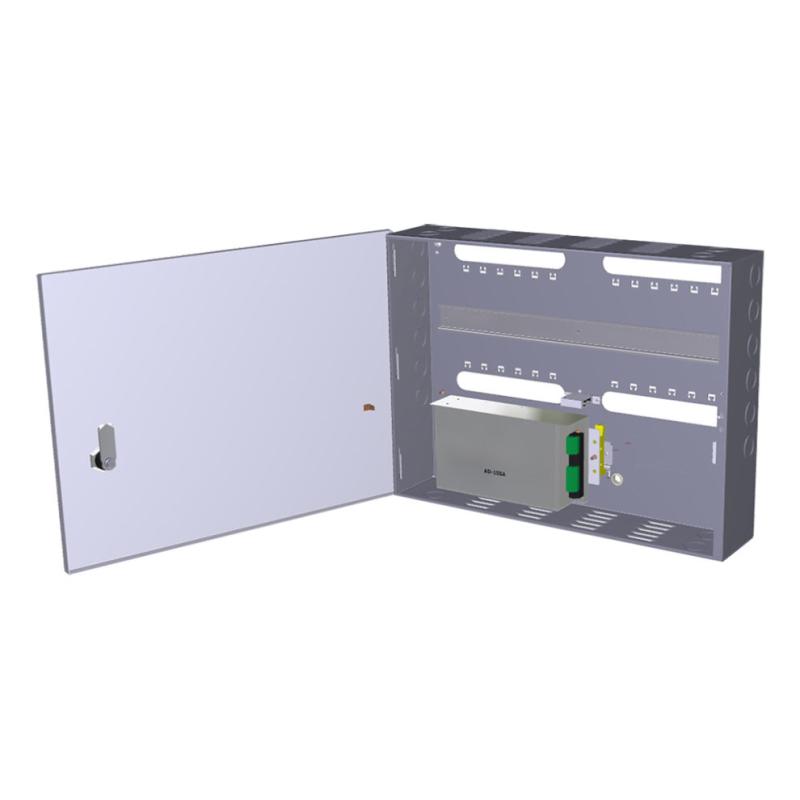 URMET FD-500-499 - Kovová instalační krabice, pro 2 základny, obsahuje zdroj 13,8 Vss / 3,