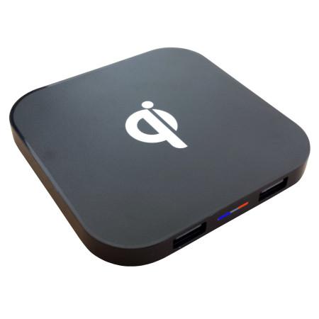InHouse MKF-WT4N Qi USB - Univerzální bezkontaktní nabíječka Qi + 2xUSB výstup