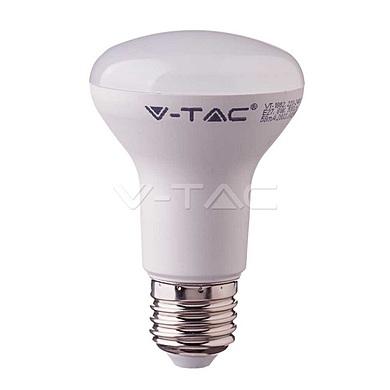 LED Bulb - SAMSUNG Chip 8W E27 R63 Plastic Natural White,  VT-263
