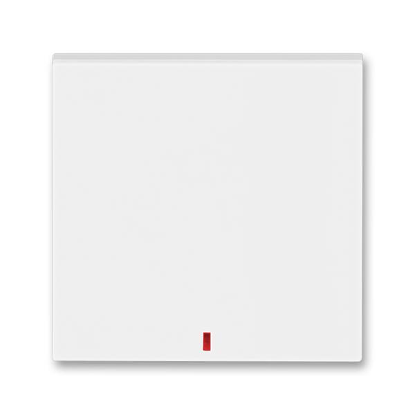 ABB Levit 3559H-A00655 01 Kryt jednoduchý,průz. červený, bílá/ledová bílá