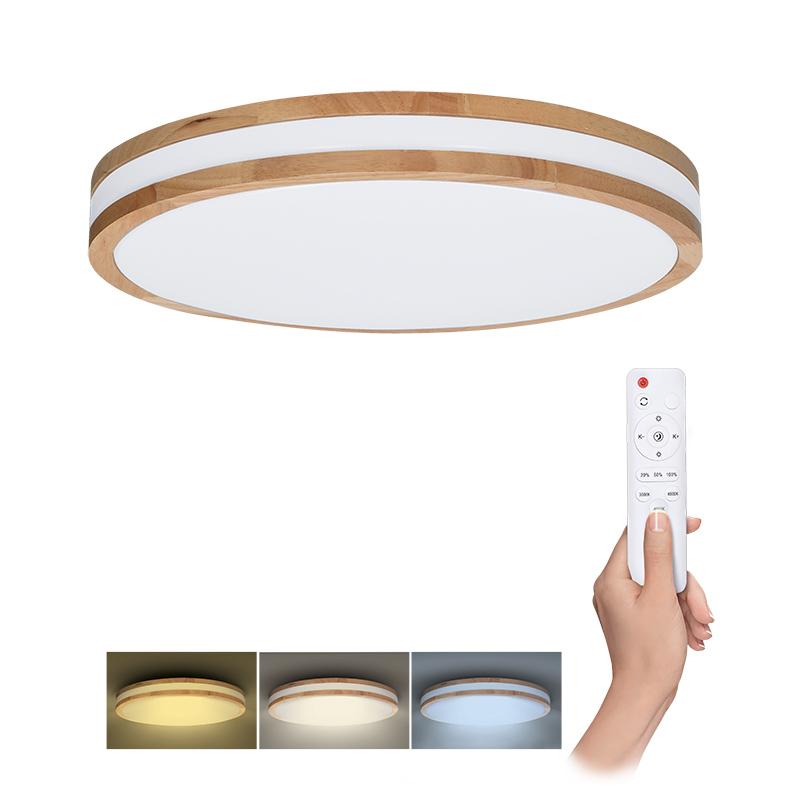 Solight LED osvětlení s dálkový ovladačem Woody, 60W, 4200lm, 50cm, změna chromatičnosti, stmívateln