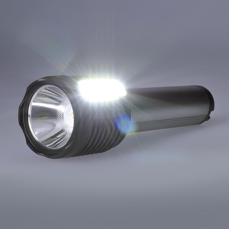Solight LED ruční nabíjecí svítilna, 150+150lm, Li-Ion, USB