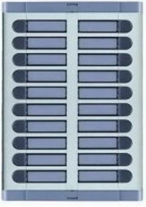 URMET 925/020 Tlačítkový panel bez prostoru pro hlasovou jednotku, 20 tlačítek, 2 sloupce