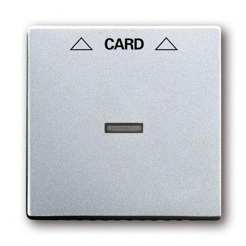 ABB Future linear 2CKA001710A3670-Kryt spínače kartového, s průz.orem,hliník. stříbr.