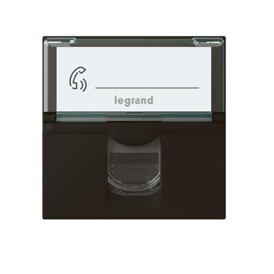 LEGRAND Mosaic  079165L - Zásuvka datová, 1xRJ45 FTP c6, 2M, černá