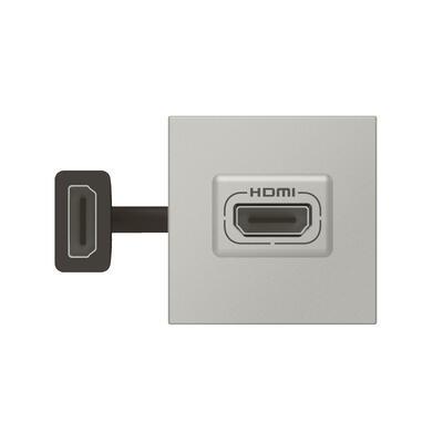 LEGRAND Mosaic  079279L -  Zásuvka HDMI, typ A, verze 2.0, 2M, hliník