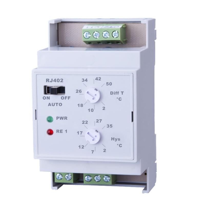 ELEKTROBOCK RJ402 - Diferenční elelektronický 
termostat na DIN lištu