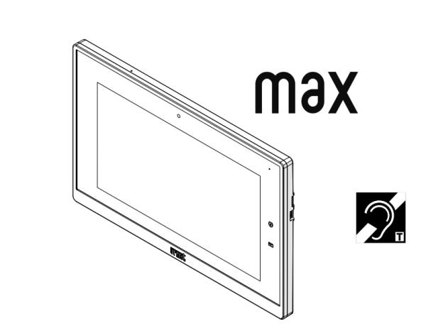 URMET 1717/21 - 10" barevný IP videotelefon MAX handsfree, dotykový displej, bílý, do systému IPerCo