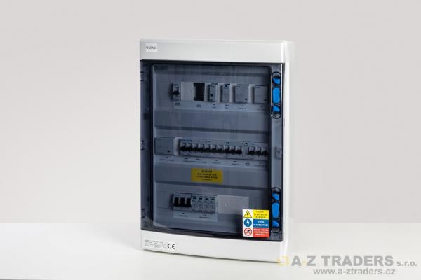 AZ TRADERS GW32 - AC rozváděč, montáž na zeď, IP65, pro obsluhu třífázové FVE elektrárny