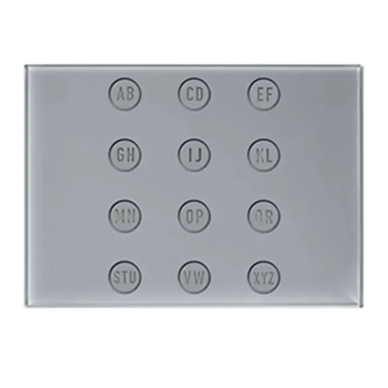 URMET 1168/49G - Alfabetická klávesnice, šedá