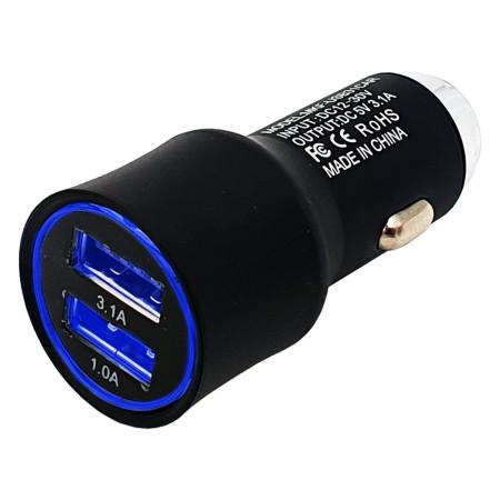 MKF-USB31CAR - Mini USB nabíječ pro použití v automobilu s výstupem 2xUSB/3,1A