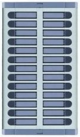URMET 925/026 Tlačítkový panel bez prostoru pro hlasovou jednotku, 26 tlačítek, 2 sloupce