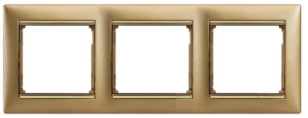 LEGRAND Valena 770303 - rámeček třínás. horizonál. matné zlato