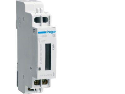 HAGER ECN140D - Digitální elektroměr 1F, 1Tar. přímé měř. do 40 A