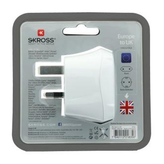 SKROSS cestovní adaptér pro použití v UK, bílý