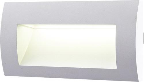 GREENLUX WALL 20 3W GRAY NW - Vestavné LED svítidlo pro montáž do zdi (GXLL014)