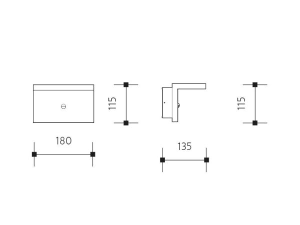 PANLUX PN42300005 - NATURA N Venkovní nástěnné LED svítidlo 4000K