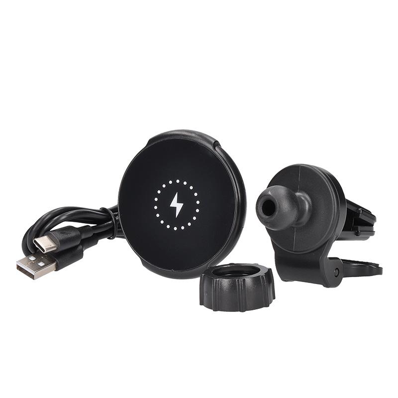 Solight magnetický držák MagSafe do auta s bezdrátovým nabíjením Qi 15W