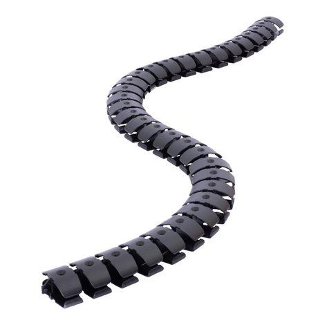 LEGRAND Incara 654993 - Vertebra organizér na kabely, 2 komory, 120 cm, černá