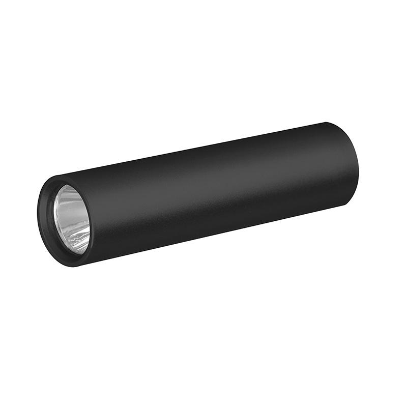 Solight LED nabíjecí kapesní svítilna, 120lm, Li-Ion, USB, hliník, černá