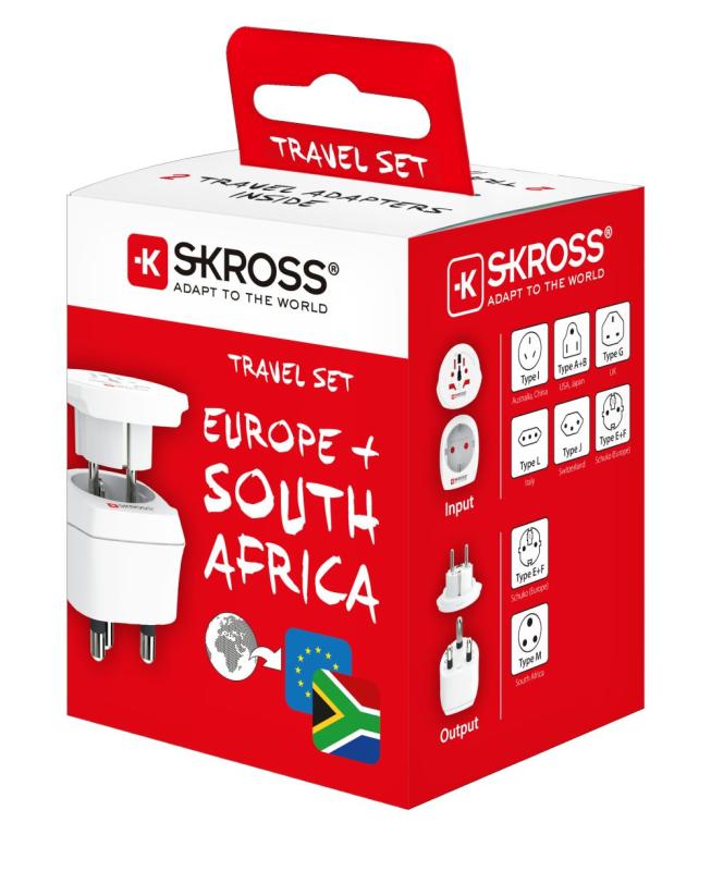SKROSS cestovní adaptér South Africa Combo pro JAR, Afriku a Střední východ, typ M