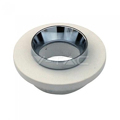 GU10 Fitting Concrete Metal Off White Recessed Light With Chrome Round,  VT-862