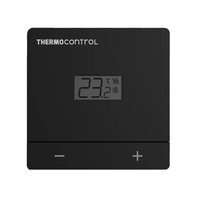 THERMO-CONTROL TC 20BB - Manuální digitální termostat, napájení 2xAAA, černá