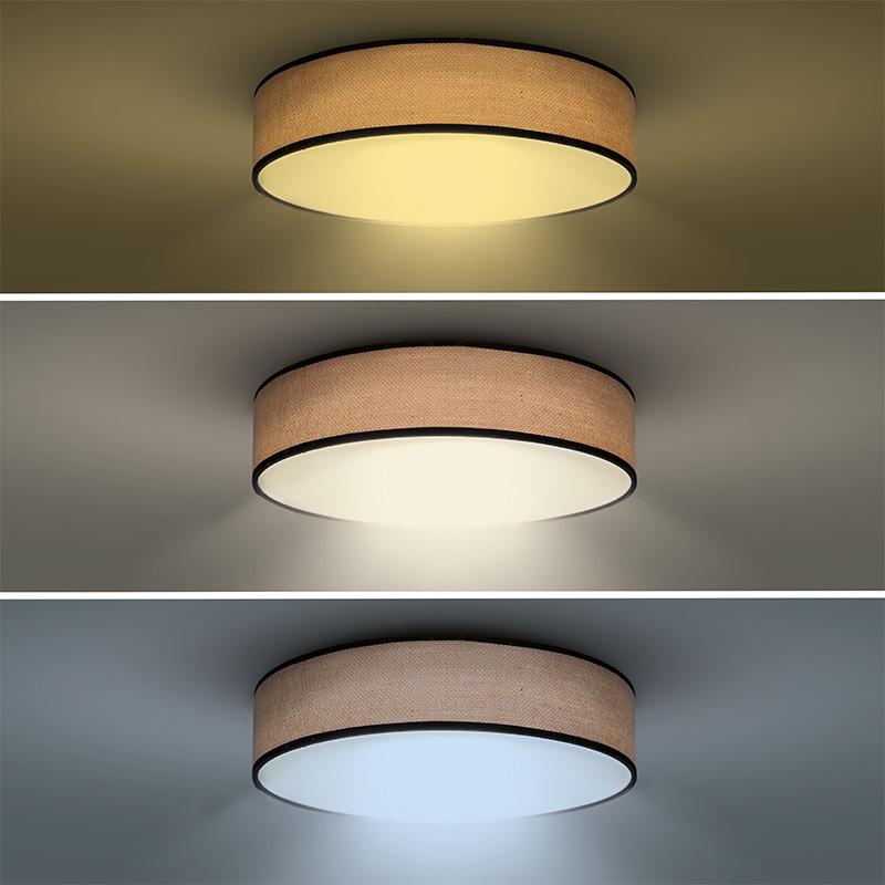 Solight LED osvětlení s dálkový ovladačem Brownie, 48W, 3360lm, 40cm, změna chromatičnosti, stmívate