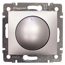 LEGRAND Valena 770261 Stmívač otočný, 40-400W pro klasické/halogen. žárovky, hliník
