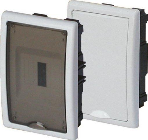 OEZ RZG-Z-1S4-Rozvodnice pod zeď, otevírání nahoru, 1x4 modulů, bílá,  plast. (40553)