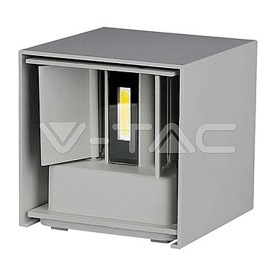 5W-WALL LAMP WITH BRIDGELUX CHIP 3000K GREY SQUARE