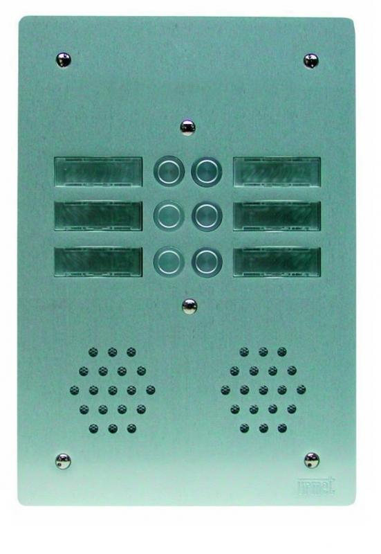 URMET AV2006P Vandalizmu odolný tlačítkový panel, 6 tlačítek, 2 sloupce