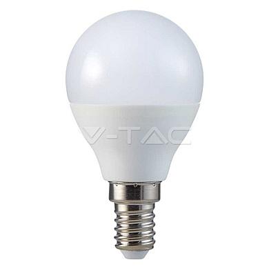 LED Bulb - SAMSUNG Chip 5.5W E14 P45 Plastic White,  VT-236
