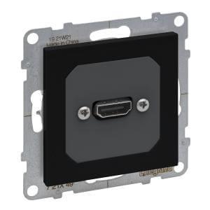 LEGRAND Suno 721449 - zásuvka HDMI 2.0 předkonektorovaná, 15cm kabel, černá