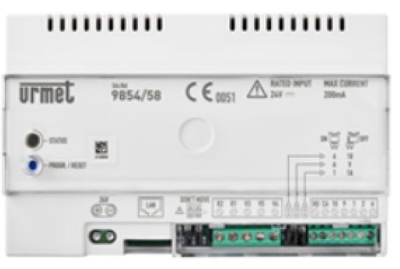 URMET 9854/58 - Modul pro přesměrování hovorů pro analogové systémy