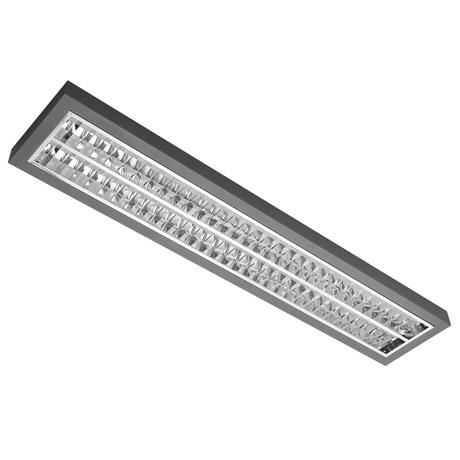 MODUS AREL6000RL2KV4ND/DI/90 - AREL6000, 2x LED , 1500mm, mřížka AL lesk, závěsné direkt/indirekt, L